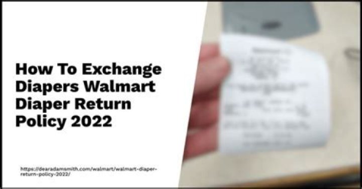 Exchange Diapers Without A Receipt