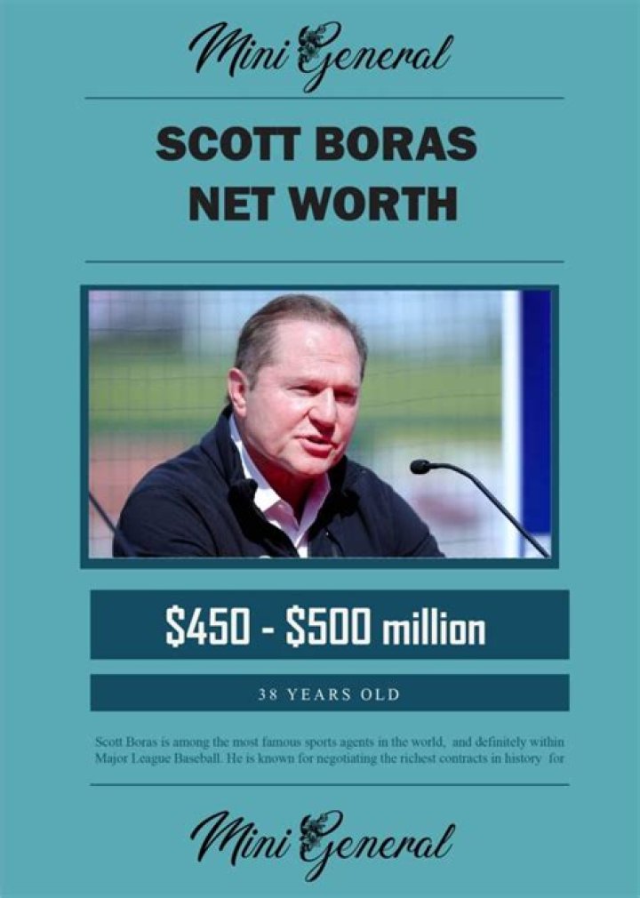 Scott Boras Net Worth: Unveiling the Super Agent’s Wealth